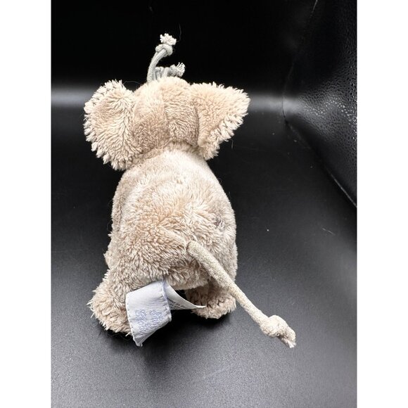 Stuffed Elephant Plush By Tartine Et Chocolat 7" Beige & Gray Soft Toy - Picture 15 of 16